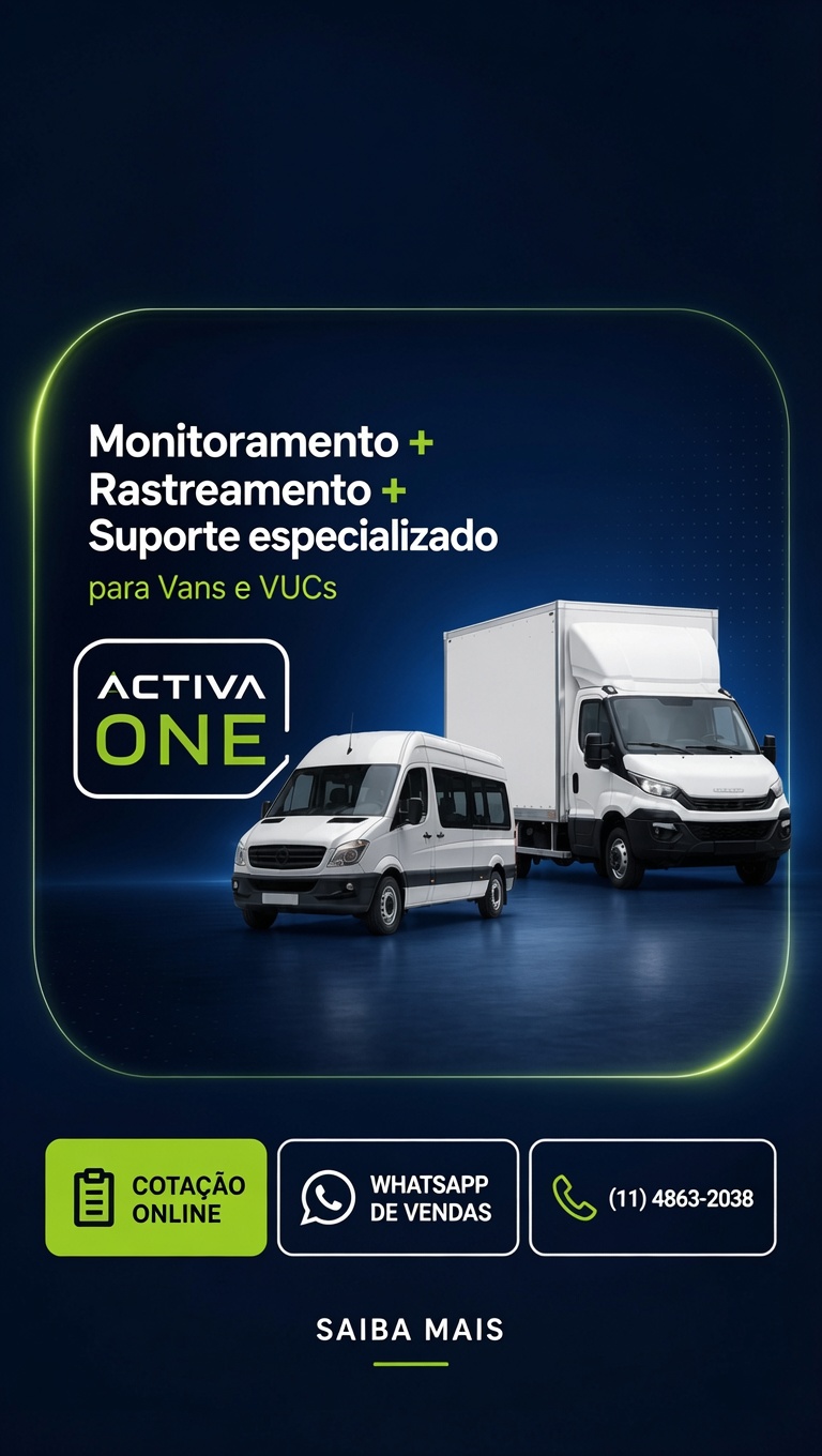 Activa ONE — monitoramento para Vans e VUCs
