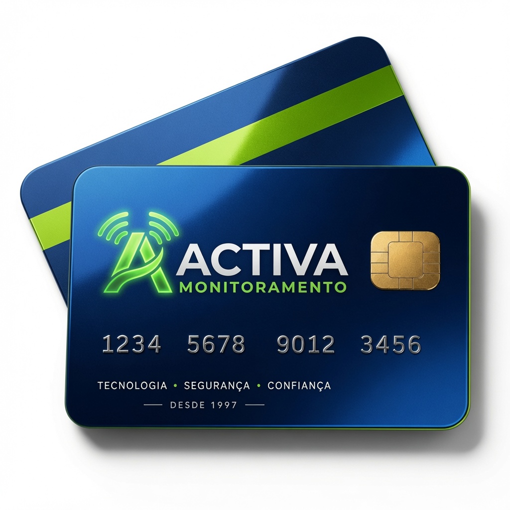 Cartão institucional Activa Monitoramento: tecnologia, segurança e confiança desde 1997